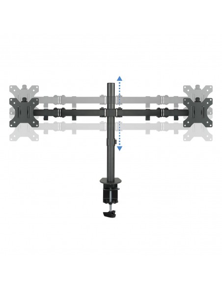 SOPORTE MESA TOOQ DB1232TN-B 2 PANTALLAS 13-32" MAX 8KG POR BRAZO NEGRO