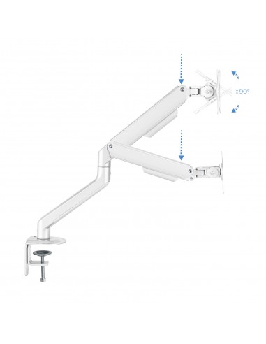 SOPORTE MESA TOOQ PANTALLAS 17"-32" BLANCO