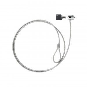 CABLE SEGURIDAD UNIVERSAL TOOQ CON LLAVE PARA PORTATIL TQCLKC0025 1,5M