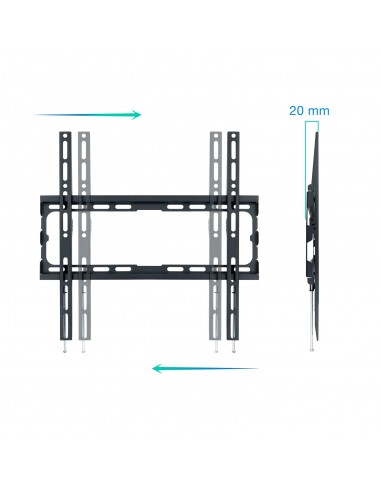SOPORTE PARED TV TOOQ LP1070F-B NEGRO 32-70" MAX 45 KG