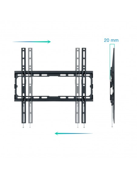 SOPORTE PARED TV TOOQ LP1070F-B NEGRO 32-70" MAX 45 KG