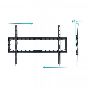 SOPORTE PARED TV TOOQ LP1080F-B NEGRO 37-80" MAX 45 KG 2