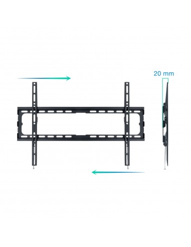 SOPORTE PARED TV TOOQ LP1080F-B NEGRO 37-80" MAX 45 KG