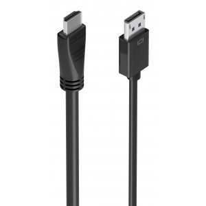 CABLE CONVERSOR AISENS DISPLAYPORT M A HDMI M 4K@60HZ NEGRO 5.0M