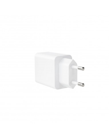 CARGADOR PARED TOOQ USB-C PD 20W, USB-A QC 18W BLANCO