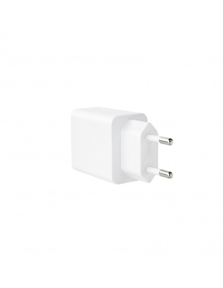 CARGADOR PARED TOOQ USB-C PD 20W, USB-A QC 18W BLANCO