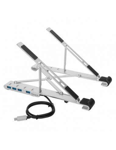BASE PORTATIL TARGUS CON HUB INTEGRADO 4x USB- A PLATA