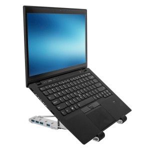 BASE PORTATIL TARGUS CON HUB INTEGRADO 4x USB- A PLATA 2