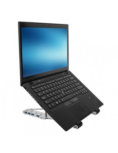 BASE PORTATIL TARGUS CON HUB INTEGRADO 4x USB- A PLATA