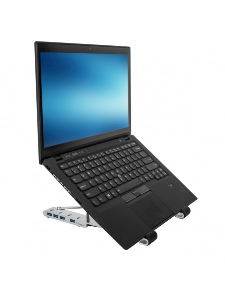 BASE PORTATIL TARGUS CON HUB INTEGRADO 4x USB- A PLATA