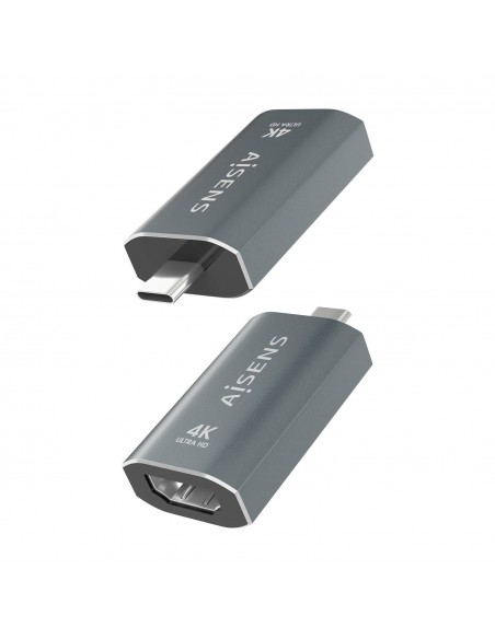 ADAPTADOR CONVERSOR AISENS ALUMINIO USB-C M A HDMI 4K@60HZ H GRIS