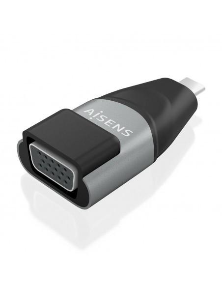 ADAPTADOR CONVERSOR AISENS ALUMINIO USB-C M A VGA HDB15 H GRIS
