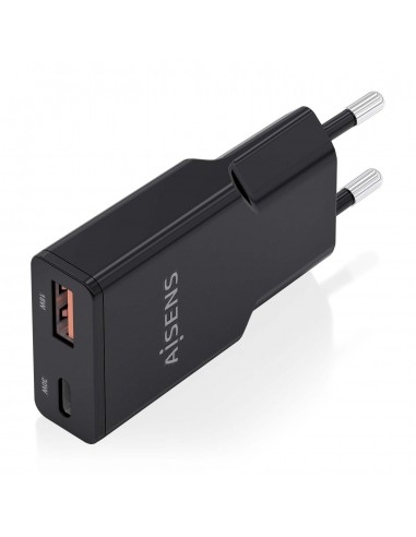 CARGADOR AISENS GAN ULTRA DELGADO 30W USB-C PD3.0 QC4.0 USB-A QC3.0