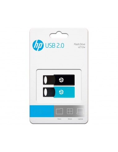 USB 2.0 HP 64GB X 2 TWIN