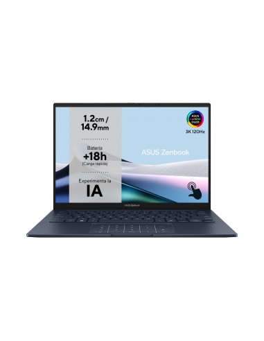 PORTATIL ASUS ZENBOOK UX3405CA-PZ284W U7-255H 16GB 1TB SSD 14" OLED W11H