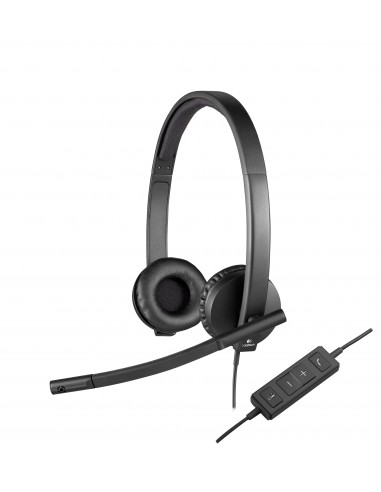 AURICULARES LOGITECH H570e NEGRO MICROFONO ALAMBRICO