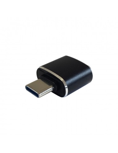 MINI ADAPTADOR AISENS USB 3.1 GEN2 3A TIPO USB-C M-A H NEGRO