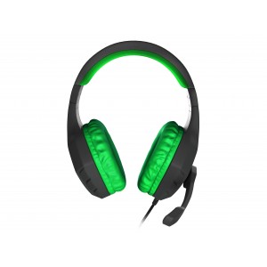 AURICULARES GAMING GENESIS ARGON 200 2.0 MINI JACK NEGRO-VERDE 2