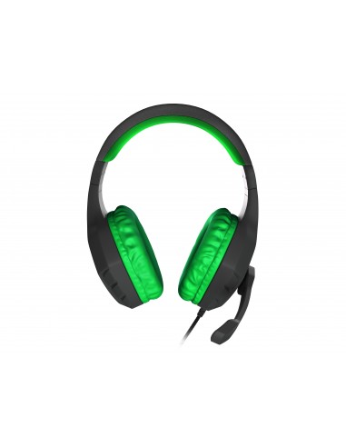 AURICULARES GAMING GENESIS ARGON 200 2.0 MINI JACK NEGRO-VERDE