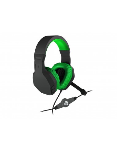 AURICULARES GAMING GENESIS ARGON 200 2.0 MINI JACK NEGRO-VERDE