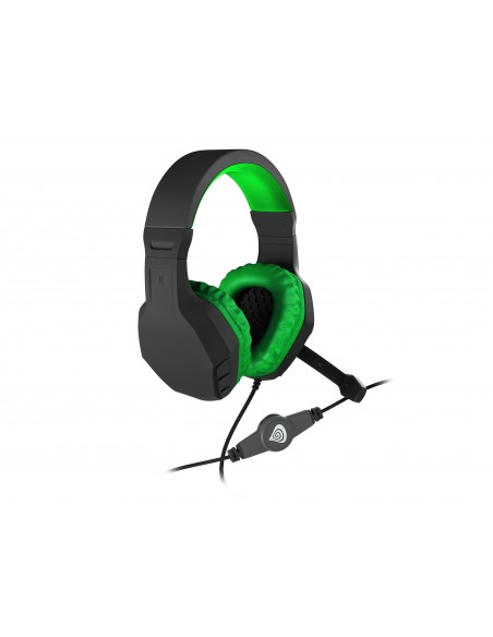 AURICULARES GAMING GENESIS ARGON 200 2.0 MINI JACK NEGRO-VERDE