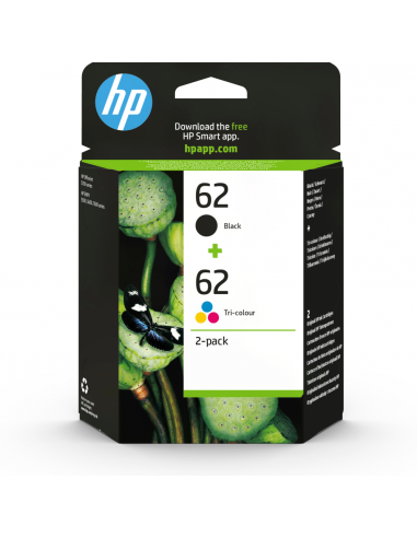 TINTA HP 62 PACK AHORRO NEGRO TRICOLOR
