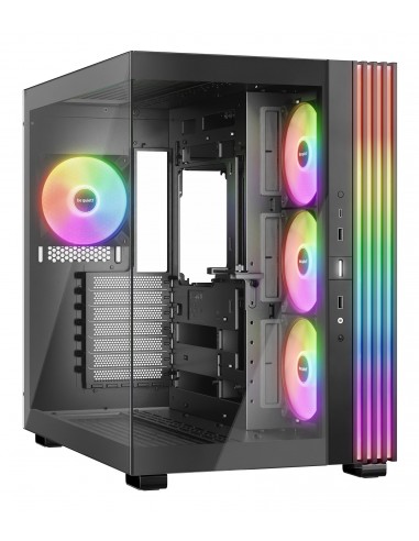 CAJA BEQUIET LIGHT BASE 600 LX ATX 4 VENTX 140MM SIN FUENTE ARGB NEGRO