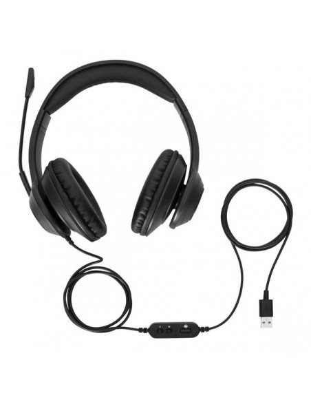 AURICULARES STEREO TARGUS ALAMBRICO NEGRO