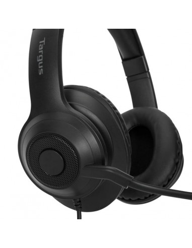 AURICULARES STEREO TARGUS ALAMBRICO NEGRO