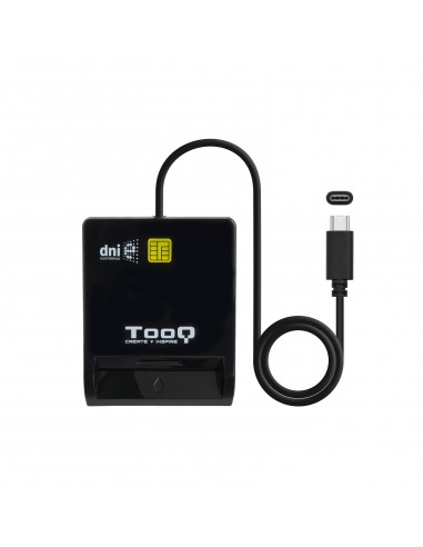 LECTOR DE TARJETAS EXTERNO TOOQ TQR-211B DNIE SIM USB-C NEGRO