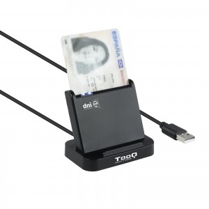 LECTOR DE TARJETAS EXTERNO TOOQ TQR-220B DNIE VISION USB 2.0 NEGRO 2