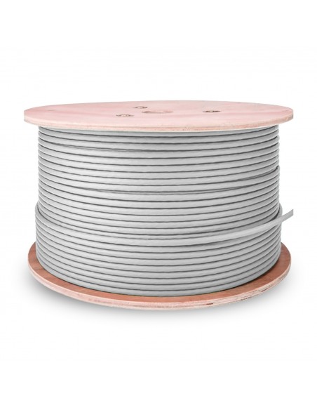 BOBINA CABLE RED AISENS RJ45 CAT.6 UTP RIGIDO CCA 305M GRIS