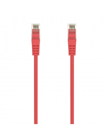 CABLE RED AISENS LATIGUILLO RJ45 LSZH CAT.6A UTP AWG24 0.5M ROJO