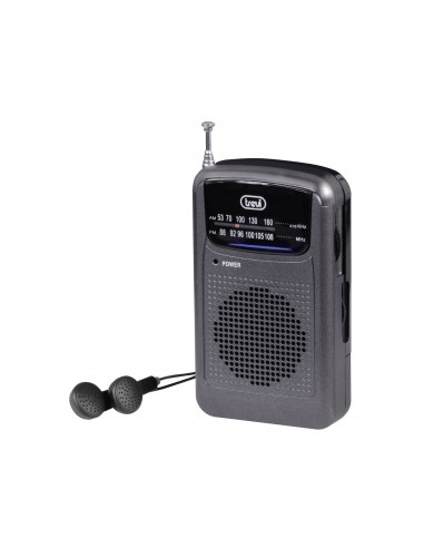 RADIO TREVI BOLSILLO RA 710 GMG MINI PORTABLE AM FM RADIO METAL GUN