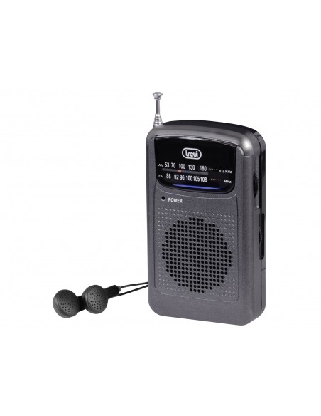 RADIO TREVI BOLSILLO RA 710 GMG MINI PORTABLE AM FM RADIO METAL GUN