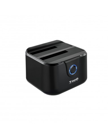 DOCK TOOQ TQDS-802B 2xSATA 2,5" 3,5" USB 3.0, CLONE OTB NEGRO