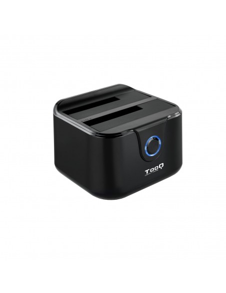 DOCK TOOQ TQDS-802B 2xSATA 2,5" 3,5" USB 3.0, CLONE OTB NEGRO