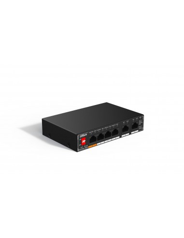 SWITCH IT DAHUA DH-SG1006P 6-PORT UNMANAGED DESKTOP GIGABIT SWITCH 4-PORT POE
