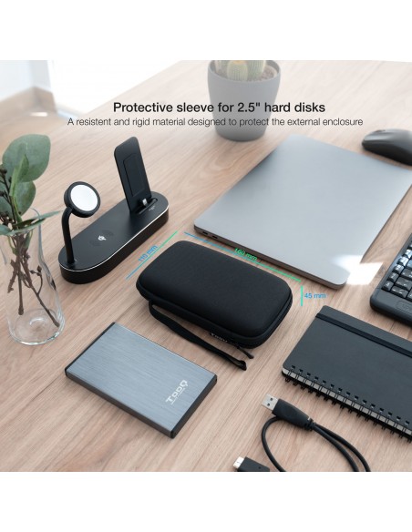 FUNDA CAJA EXTERNA TOOQ 2.5" NEGRO