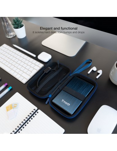 FUNDA CAJA EXTERNA TOOQ 2.5" AZUL PACIFICO