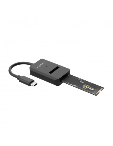 USB-C DOCK AISENS M.2 NGFF ASUC-M2D011-BK SATA NVME A USB3.1 GEN2 NEGRA