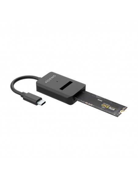 USB-C DOCK AISENS M.2 NGFF ASUC-M2D011-BK SATA NVME A USB3.1 GEN2 NEGRA