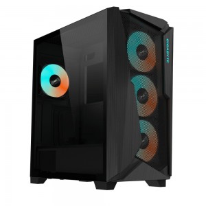 CAJA GAMING GIGABYTE AC301GW ATX 2XUSB3.0 1XUSBC RGB S F NEGRO