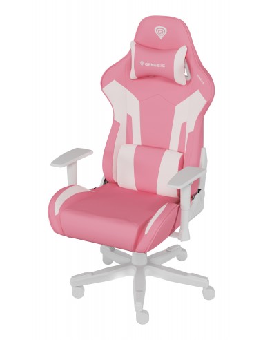 SILLA GAMING GENESIS NITRO 710 GASLIFT 4 150KG ROSA-BLANCO