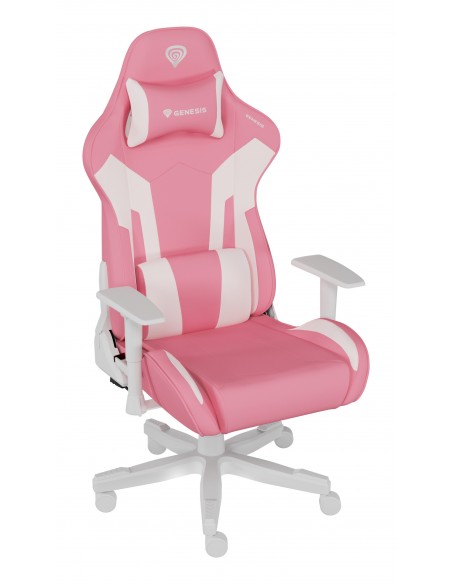 SILLA GAMING GENESIS NITRO 710 GASLIFT 4 150KG ROSA-BLANCO