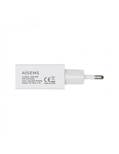 CARGADOR USB AISENS 10W 5V 2A BLANCO