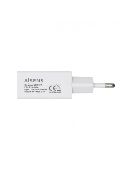 CARGADOR USB AISENS 10W 5V 2A BLANCO