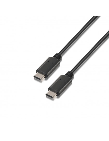 CABLE USB 2.0 AISENS 3A TIPO USB-C M-USB-C M NEGRO 3.0M