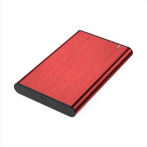 CAJA EXTERNA 2.5" AISENS 9.5MM SATA A USB 3.0 USB3.1 GEN1 ROJA 2
