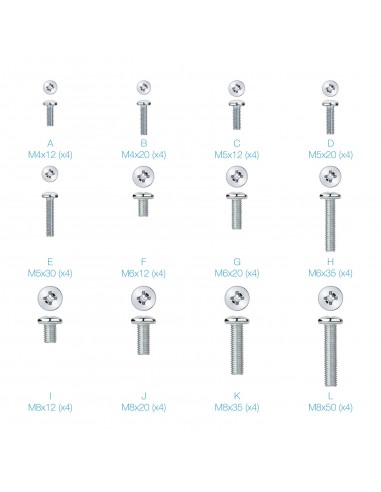 KIT TORNILLOS MONTAJE PANTALLAS TOOQ SSK4820